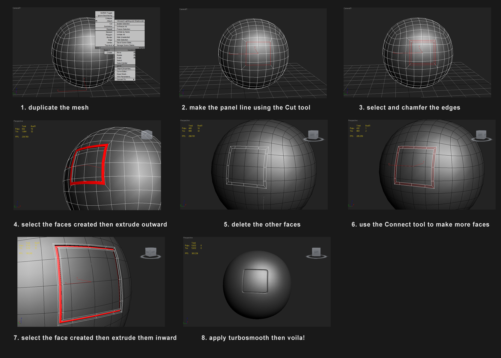 Making paneling lines as a floater